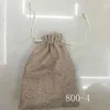 50 개/몫 15*20cm 12 색 수제 황마 Drawstring 가방 파우치 삼베 웨딩 파티 크리스마스 선물 가방 쥬얼리 파우치 포장 가방