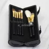 9 Pcs Makeup Brushes Set Kit Travel Beauty Professional Wood Handle Foundation Lips Cosmetics Makeup Brush with Holder Cup Case5546146