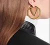 2022 gold hoop earrings for lady Women Party Wedding Lovers gift engagement Jewelry Bride