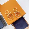 Gold Hoop Coldings Projektanci mody Dangle Letters Stude Colecing For Women Luksusowe biżuterię Zaręczynu