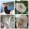 Fashion Breptable Green Straw Beach Sun Chapeaux pour femmes Taille du chapeau 56-57 cm Cool Ladies Summer Hat Drop Wholesale 220531