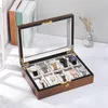 Watch Boxes & Cases Retro Wood 10 Slot Box Wrist Storage Case Jewelry Exquisite Gift OrganizerWatch Hele22