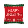 Pillow Case Bedding Supplies Home Textiles Garden Christmas Pillowcase Elk Sofa Cushion Linen Bed Er Decor Chair Car Cushions Ers Party De