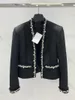 blazer en laine noire femme