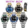 Mens watch designer watches gold watch ceramic ring 41mm automatic sliding movement stainless steel bracelet waterproof luminous dial watchs orologio uomo