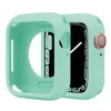 Smartwatch Colorful Solid Color Silicone Case för Apple Watch 1 2 3 4 5 6 7 TPU Cover IWatch 384042444145mm Protective Protec7859343