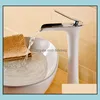 Toptan-krom ve beyaz renkli şelale musluğu banyo havzası mikseri, soğuk lavabo ile tapa 2021 musluk musluklar duşlar ACC