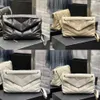 Высококачественный кошелек Loulou Comwory Luxurys Designers Bags подлинный кожаный мессенджер цепь куча для плеча мешка женщина Ключ Кошелька Кошелька сумки сумки мм мм черные