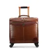 Yuguan Cardan valise à roulettes 16 "20" valise en cuir de crocodile de haute qualité mot de passe sacs de voyage de luxe design plate-forme e