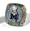 2021 Michigan Wolverines Football Big Ten Team Championship Ring con scatola di legno
