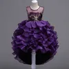 Bordado bebê meninas princesas Flor Festa de Natal Tutu Dress Crianças Crianças Elegantes vestidos para 315 anos adolescente 220707