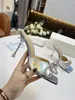 2022 designer fashion women's sandals slippers leather Stiletto slippers luxury atmosphere TOP quality crystal bow fairy single shoe Banquet Queen shoes with box