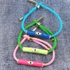 6Pcs design fashion colorful enamel cz micro pave bar braceletadjustable eye charm Cord bracelet