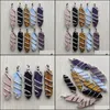 Arts And Crafts Fashion Natural Stone Mix Sword Shape Pendants Charm For Jewelry Marking Wholesal Sports2010 Drop Delivery Dhtzq