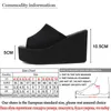 Gdgydh Summer Slip On Women Wedges Sandals Platform High Heels Fashion Open Toe Ladies Casual Shoes Comfortable Promotion Sale 220412