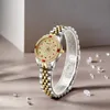 Montres-bracelets Full Diamond Ladies Bracelet Montres Top Marque Strass Cristal Quartz Mode Femmes Montre-Bracelet Papillon Boucle Reloj MujerW