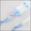 Other Baby Feeding 2Pcs Nipple Milk Bottle Cup Brush 360 Degree Sponge Cleaner Pacifier Glass Brushes 20220308 H1 D Mxhome Dhxbs