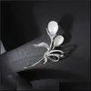 Pins Brooches Jewelry Elegant Tip Flower Bouquet Hijab Pins Female Brooch Wedding Accessories Gift Drop Delivery 2021 Cfrqv