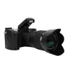 Цифровые фотоаппараты Профессиональная камера Full HD с автофокусом и 3 объективами, переключаемая внешняя вспышка Digital