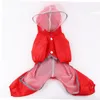 Vêtements pour chiens imperméable réfléchissant vêtements d'été pour petits chiens dessin animé chiot imperméable manteau de pluie Ropa Perro Chihuahua animal de compagnie