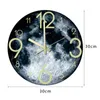 Zegary ścienne 30 -cm akrylowy zegar Luminous z nocnym Wodoodpornym Wodoodpornym Nordic Mash
