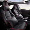 Fashion Car Special Artificial Leather Seat Cover voor Tesla Model 3 17-21 Auto Decoratie Interieur Accessoires Protector Cushion 1 Set