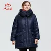 Astrid Winter Women's Coat Kobiet Long Model ciepła kurtka moda z kapturem Bio-Down duże rozmiary Kobiece odzieży 7253 201127