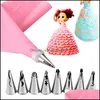 Baking Pastry Tools Bakeware Kitchen Dining Bar Home Garden Nozzles Cake Decorating Mouth Nozzle Scissors Dhd5G