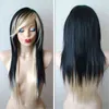 Nxy Wigs Hairjoy Synthetic Hair Long Straight Layered Haircut Women Ombre Side Part Bangs 220528