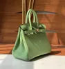 Borsa di lusso da 25 cm borsa di marca tote designer Borsa in vera pelle completamente fatta a mano cuciture etoupe verde marrone chiaro molti colori prezzo all'ingrosso consegna veloce