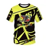 2023 F1チームレーシングメンズTシャツVR46ショートクロスカントリーオートバイ機関車印刷サマー自転車スポーツウェアトップRJ6X