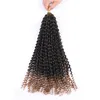 LANS Synthetic Passion Hair 18 Inch Butterfly Locs Water Wave Afro Crochet Braid Extension 80gpcs Spring for black women LS6300556