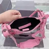 Topkwaliteit crossbody schoudertassen 5a dames echte leer b beroemde luxe ontwerpers kleine portemonnee motorfiets coole dame meisjes zilveren handtassen