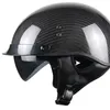 Capacetes de motocicleta 1pcs vintage 3/4 capacete de face aberta Casco moto capacete fibra de carbono scooter helme helme