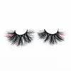 Colored 25mm 3D Mink Eyelashes 39 Styles Dramatic Fluffy Volume False Eyelash Highlight on the End Cosplay Costumes Full Strip Las9869923