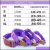 Pet Dog Collar Klasyczny Solidny Podstawowy Poliester Nylon z Quick Snap Klamra Opcjonalnie PL Lina 7 Kolory Drop Dostawa 2021 Obroże Su