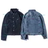 Famous Mens Denim Jacket Men Women High Quality Casual Coats Black Blue Fashion Mens Stylist Jacket Outerwear Size M-XXL