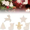 Christmas Decorations Set Tree Pendant DIY Wooden Ornaments Hanging Decor Festiveal Gift For Family DecorationChristmas