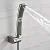 Handhållen duschhuvud Högtryck Regn Dusch Sprayer Set Water Saving Brushed Nickel