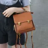 Backpack de Backpack de Backpack de Backpack de Couro Genuíno de Couro