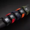 Muñecos de pulsera Mombres de moda Sport Digital Sport Mensil para hombre verde Relojes LED de lujo Led Electronic Waterprooffle Dial Reloj Hombre8551144