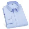 Koszulki męskie koszule Mens Długie rękaw Bawełniany biznes Business Krótka męska odzież Slim Fit Non-Ironing Solid White Bluemen's Vere22