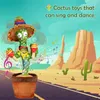 Objetos decorativos Figuras Cacto de dança Bluetooth Toy Talking 60120 Singing Song Cactus Repete o que você diz Cacto de falação elétrica macia de pelúcia 220914