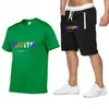 sportkläder modedesigner Träningsoveraller herr sommarskjorta 2022 TRAPSTAR Tryckta kläder Herrmärke Tee bomull kortärmad T-shirt shorts fritidsshorts set