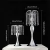 Wedding Crystal Acrylic Beads T Stage Road Lead Weddings Main Table Centerpiece Flower Stand Home Party Event Decorative Vase