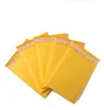 100 PCS Sacs en enveloppe en papier à bulles jaunes Gol