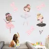 Leuke dansende balletmeisje muurstickers voor kinderkamers meisjes kamer slaapkamer sprookjes prinses kinderkamer behang babykamer decoratie