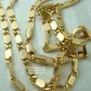 Designer Cuban Necklace 14K 14CT Gold Style Cuban 50-70cm Length Chain Necklace N45