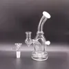 5,5 polegadas Mini Glass Bong Gongohs Bolsas de óleo Dab em linha PERC 5MM GRANÇA GRANÇA cachimbo de água fêmea Bongs fêmea