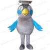 Halloween Grey Bird Maskottchen Kostüm Top -Qualität Cartoon Charakter Carnival Unisex Erwachsene Größe Weihnachtsgeburtstagsparty Fancy Outfit